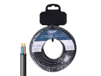 Rolo de cabo paralelo h03vv-f 2 x 0,75 mm� preto, 15m