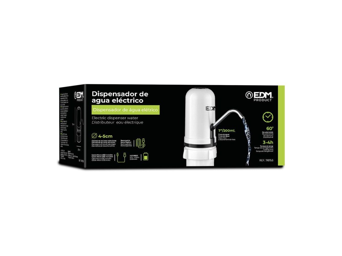 Dispensador eletrónico para garrafões de água edm