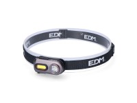 Lanterna led frontal recarreg�vel, 2 leds, 400 lm, 5 w, 63 x 25 x 33 mm