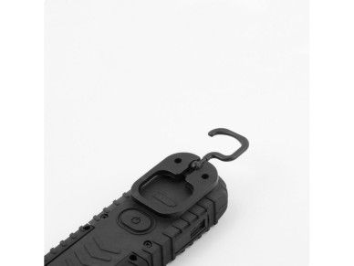 Lanterna de trabalho true work f2 led recarreg�vel true work f2 com usb, com gancho, clip, �m� e sup