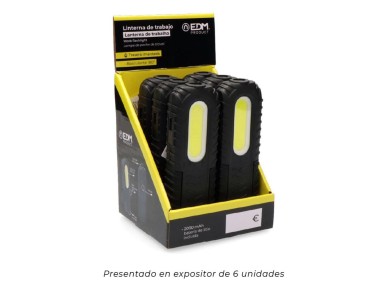 Lanterna de trabalho true work f2 led recarreg�vel true work f2 com usb, com gancho, clip, �m� e sup