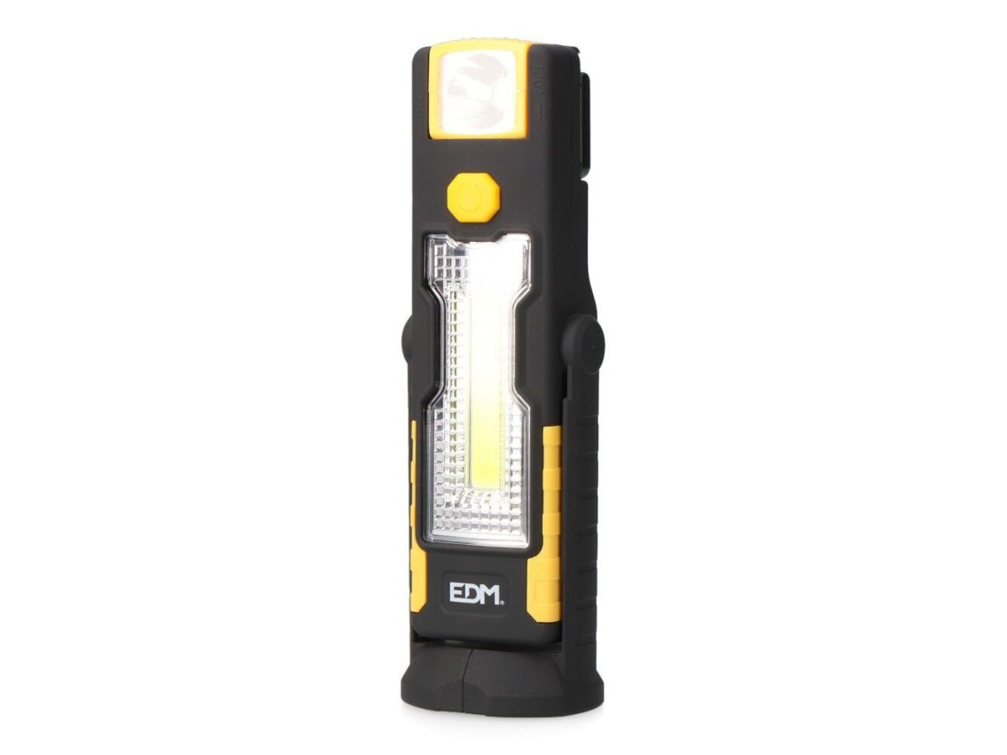 Lanterna led xl free work, dupla função com gancho + íman 3 x aaa (pilhas incluídas)