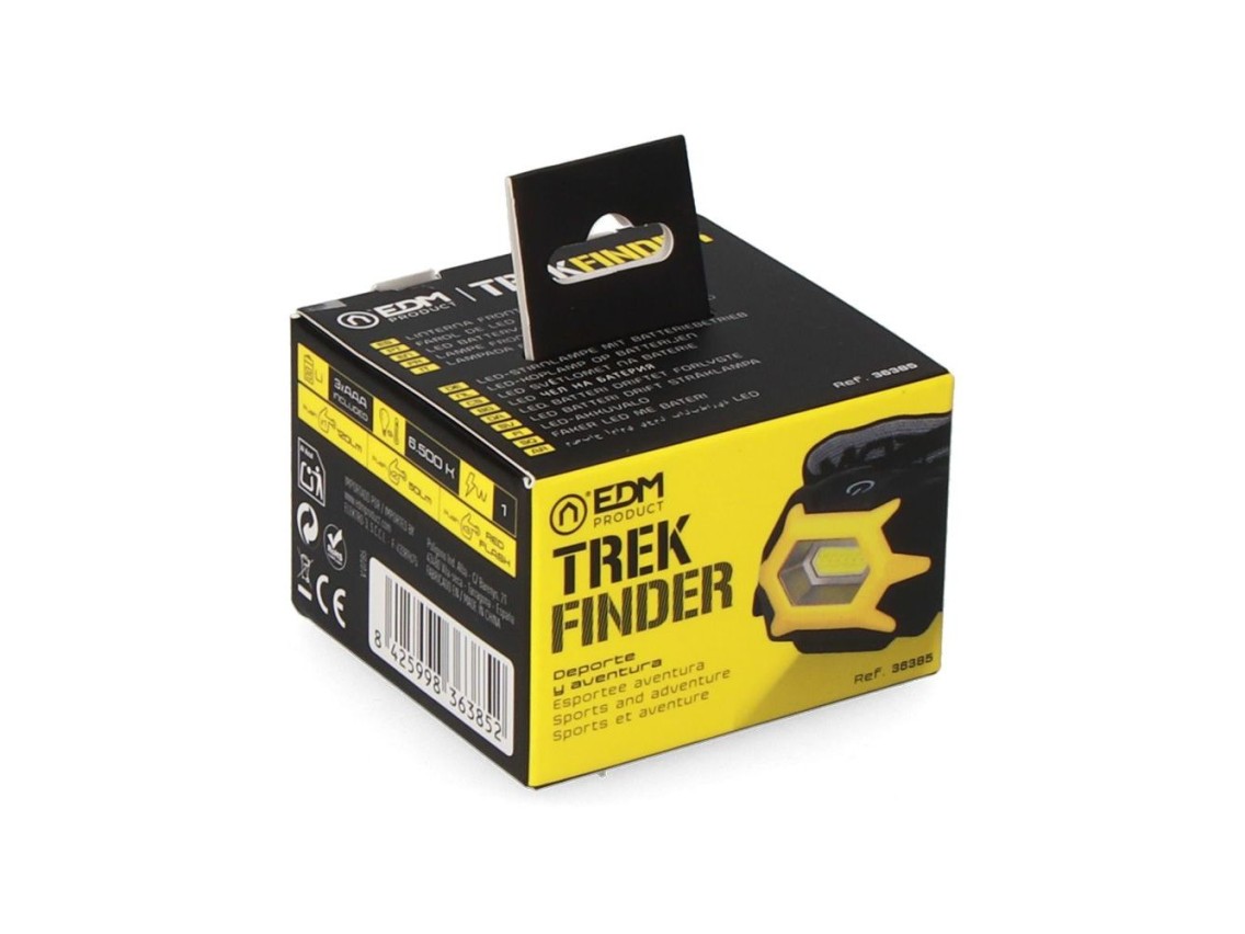 Lanterna led frontal trek finder, 1 w 120 lm, 3xaaa (pilhas incluídas)