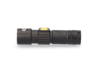 Mini lanterna com zoom 1 led 120lm/40lm/ flash 9.000k recarreg�vel com usb.