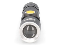 Mini lanterna com zoom 1 led 120lm/40lm/ flash 9.000k recarregável com usb. Mini lanterna com zoom 1 led 120lm/40lm/ flash 9.000k recarregável com usb.