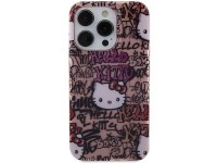 Hello Kitty IML Tags Graffiti case for iPhone 15 Pro - pink Hello Kitty IML Tags Graffiti case for iPhone 15 Pro - pink