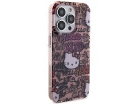 Hello Kitty IML Tags Graffiti case for iPhone 15 Pro - pink Hello Kitty IML Tags Graffiti case for iPhone 15 Pro - pink