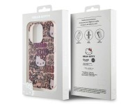 Hello Kitty IML Tags Graffiti case for iPhone 15 Pro - pink Hello Kitty IML Tags Graffiti case for iPhone 15 Pro - pink