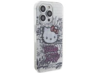 Funda Hello Kitty IML Kitty On Bricks Graffiti para iPhone 14 Pro - blanca Funda Hello Kitty IML Kitty On Bricks Graffiti para iPhone 14 Pro - blanca