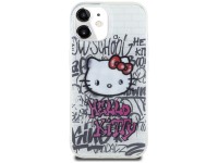 Hello Kitty IML Kitty On Bricks Graffiti case for iPhone 15 - white