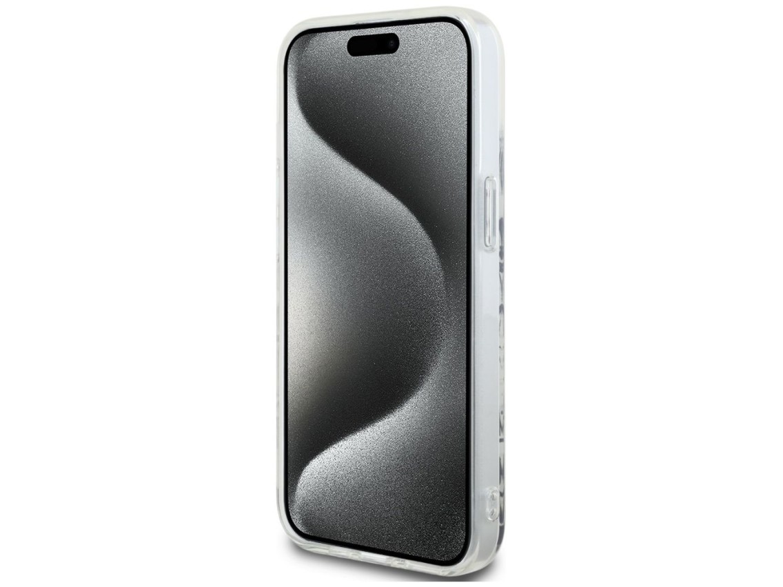 Hello Kitty IML Kitty On Bricks Graffiti case for iPhone 15 - white