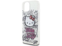 Hello Kitty IML Kitty On Bricks Graffiti case for iPhone 15 - white