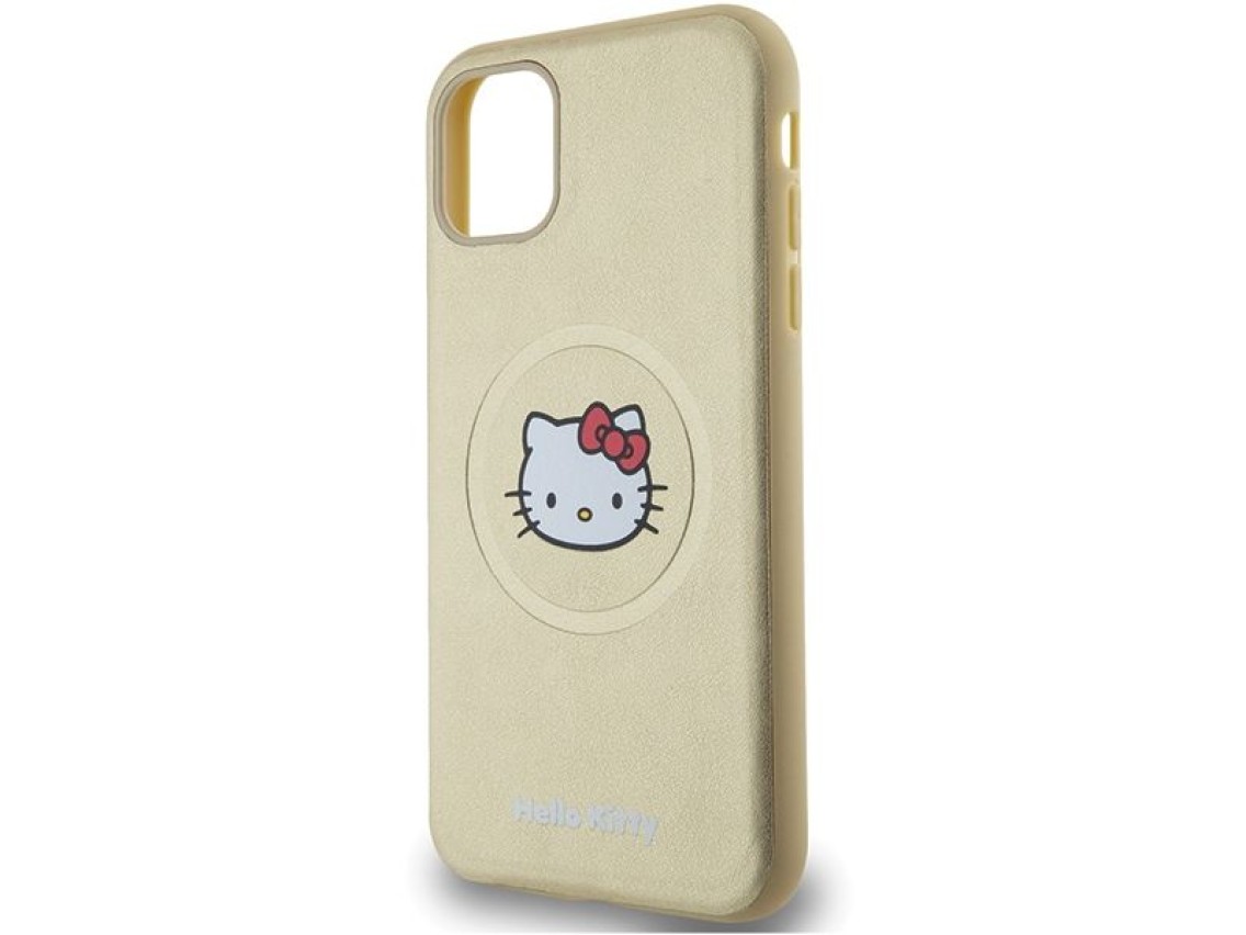 Hello Kitty Leather Kitty Head MagSafe case for iPhone 11 / Xr - gold