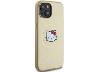 Hello Kitty Leather Kitty Head MagSafe case for iPhone 14 - gold Hello Kitty Leather Kitty Head MagSafe case for iPhone 14 - gold