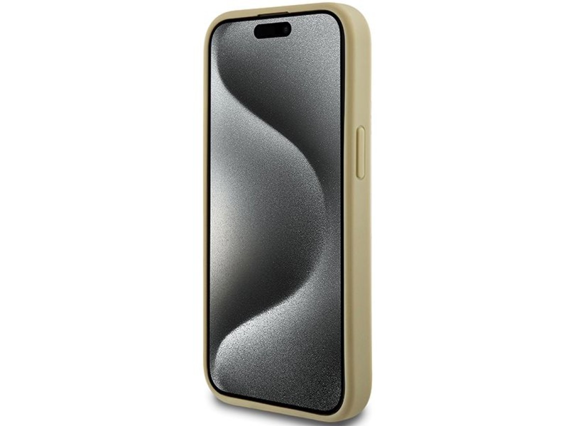 Hello Kitty Leather Kitty Head MagSafe case for iPhone 14 - gold