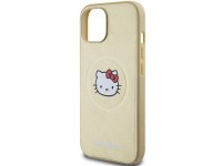 Hello Kitty Leather Kitty Head MagSafe case for iPhone 14 - gold Hello Kitty Leather Kitty Head MagSafe case for iPhone 14 - gold