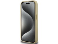 Hello Kitty Leather Kitty Head MagSafe case for iPhone 15 Pro Max - gold