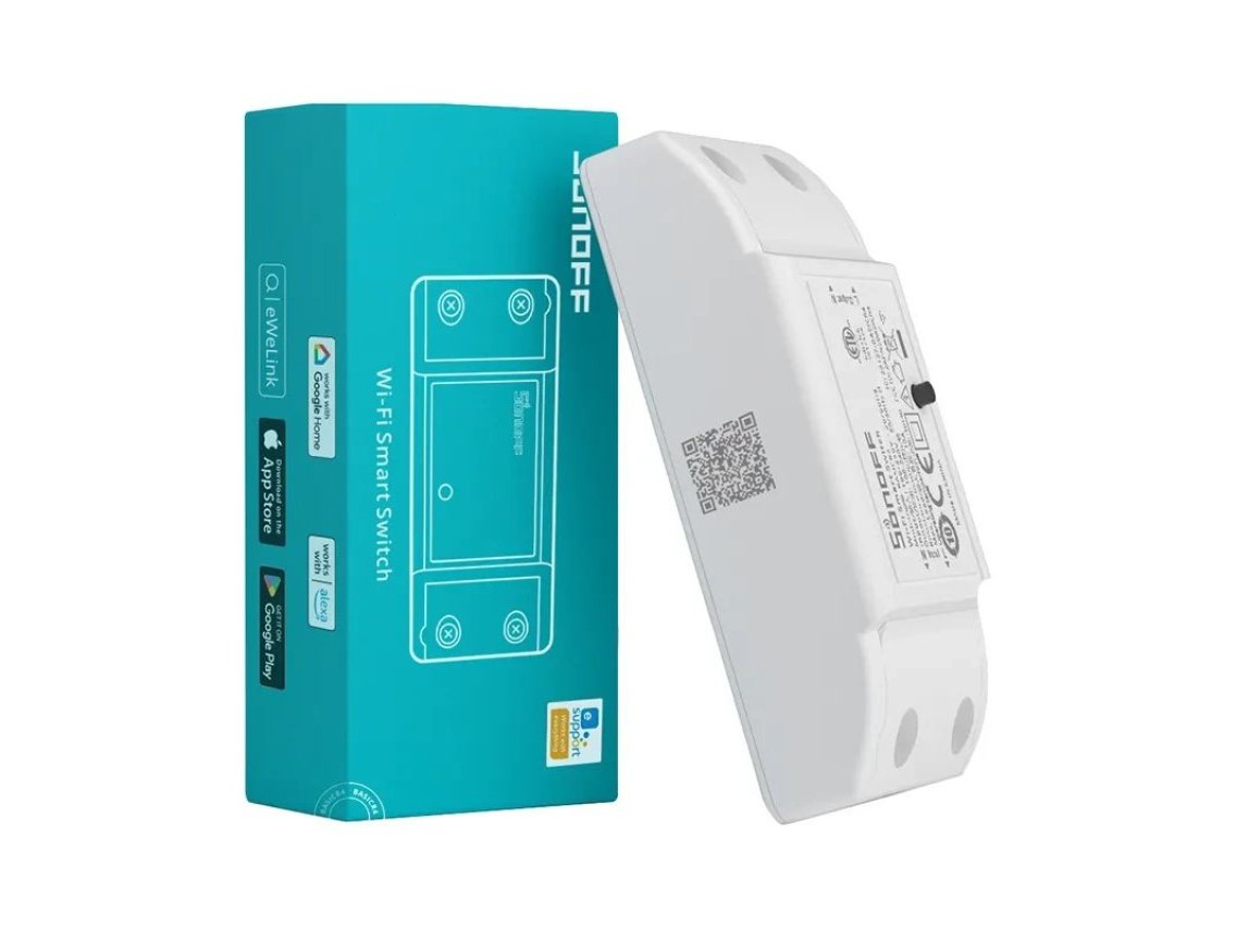 Interruptor inteligente WiFi Sonoff BASICR4 (10A ESP32)