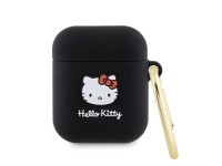 Hello Kitty Silicone 3D Kitty Head case for AirPods 1/2 - black Hello Kitty Silicone 3D Kitty Head case for AirPods 1/2 - black