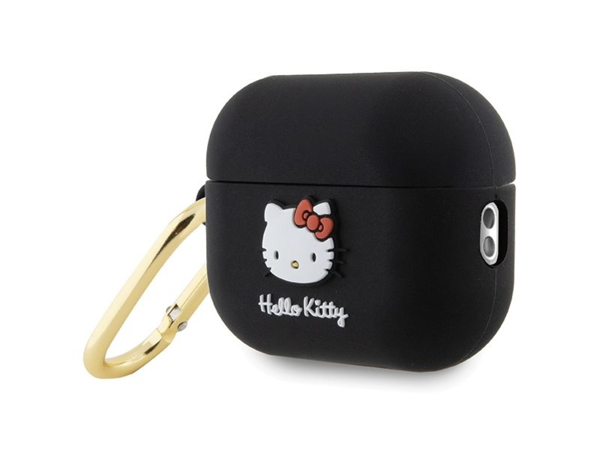 Capa de silicone 3D com a cabeça da Hello Kitty para AirPods Pro 2 (2022/2023) - Preta