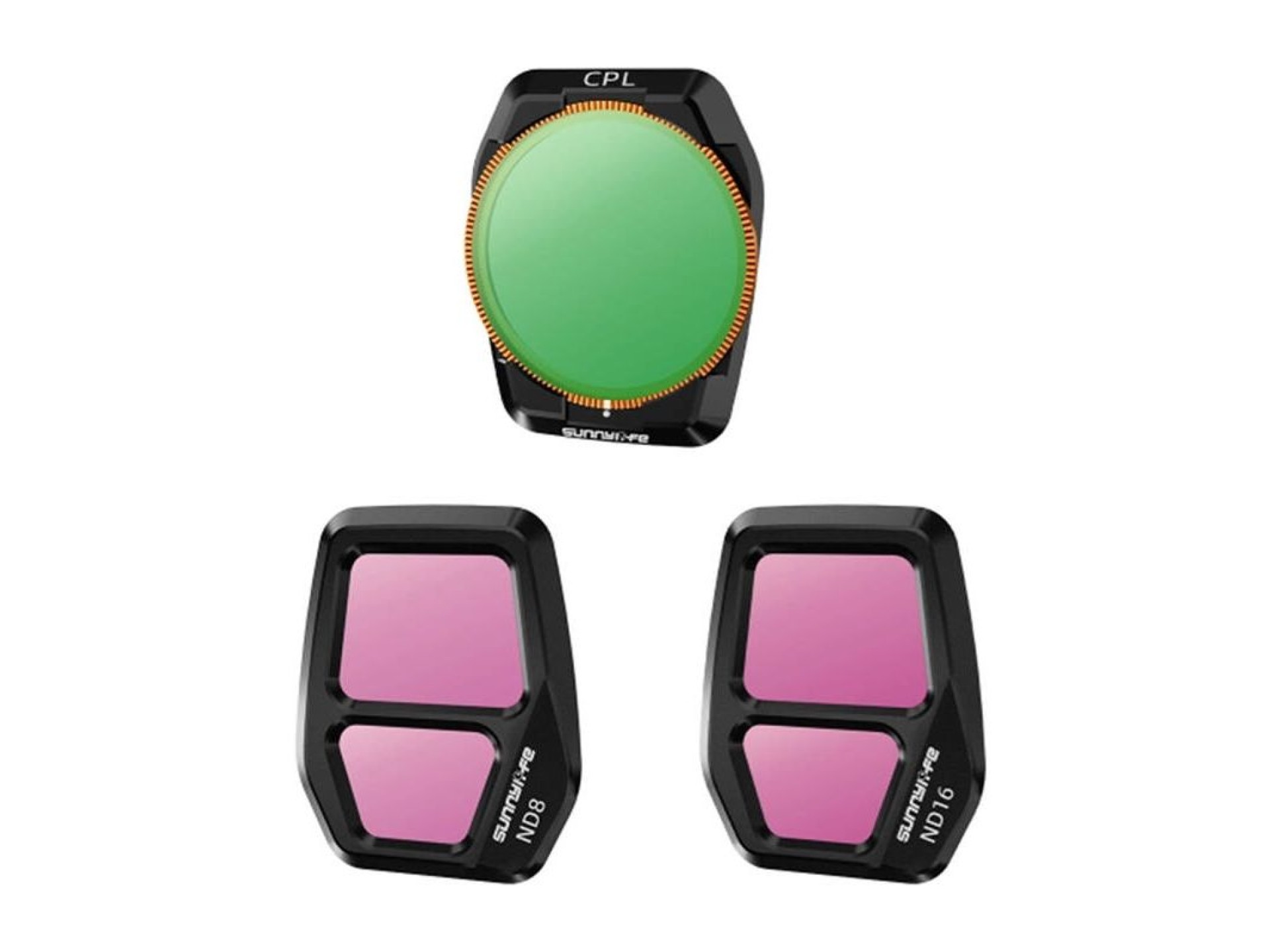 Filtro de lente ajustable Sunnylife A3S-FI925CPL, CPL+ND8+ND16 para AIR 3S (3 unidades)