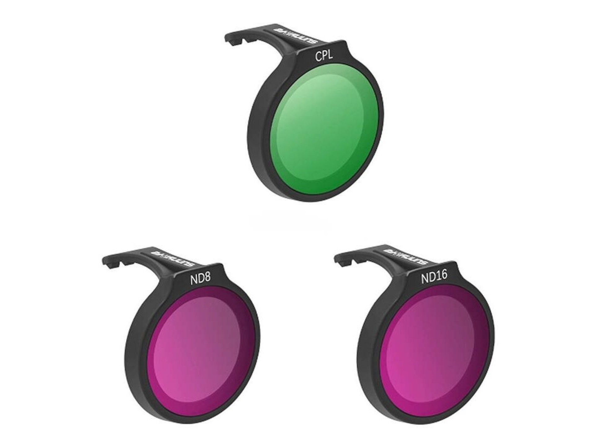 Conjunto de três filtros SUNNYLIFE para DJI Neo: CPL+ND8+ND16