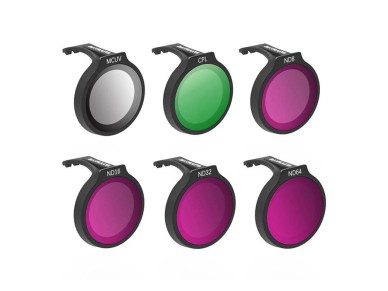 Conjunto de seis filtros SUNNYLIFE para DJI Neo: MCUV + CPL + ND8 + ND16 + ND32 + ND64