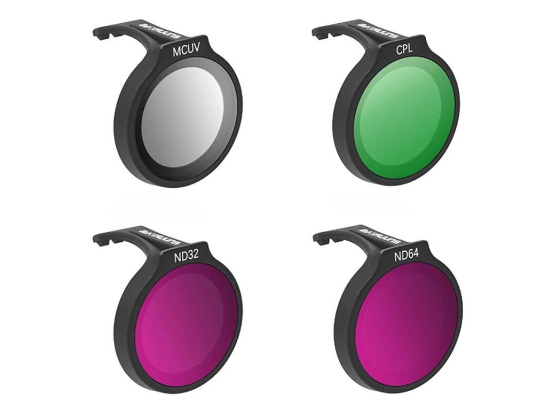Juego de cuatro filtros SUNNYLIFE para DJI Neo MCUV+CPL+ND32+ND64
