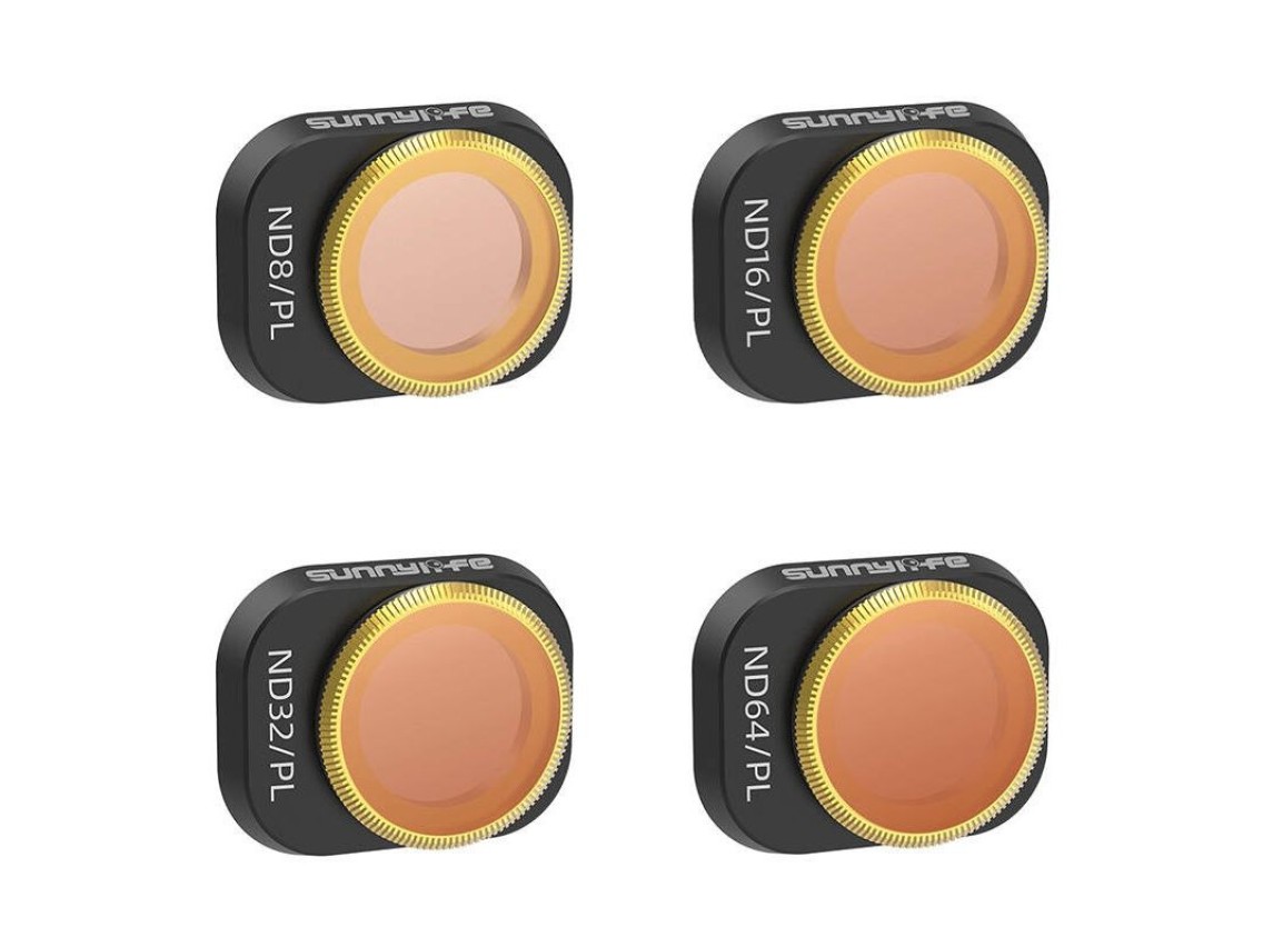 Conjunto de 4 filtros de lente ND/PL 8, 16, 32 e 64 da Sunnylife para DJI MINI 4 PRO