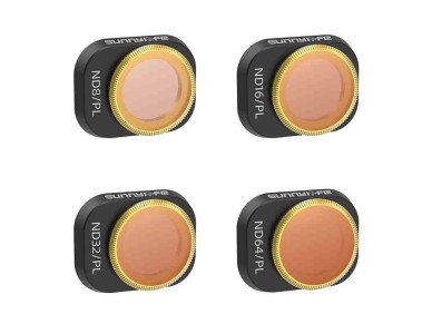 Conjunto de 4 filtros de lente ND/PL 8, 16, 32 e 64 da Sunnylife para DJI MINI 4 PRO Conjunto de 4 filtros de lente ND/PL 8, 16, 32 e 64 da Sunnylife para DJI MINI 4 PRO