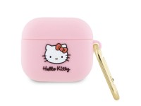 Funda de silicona 3D con cabeza de Hello Kitty para AirPods 3 - rosa Funda de silicona 3D con cabeza de Hello Kitty para AirPods 3 - rosa
