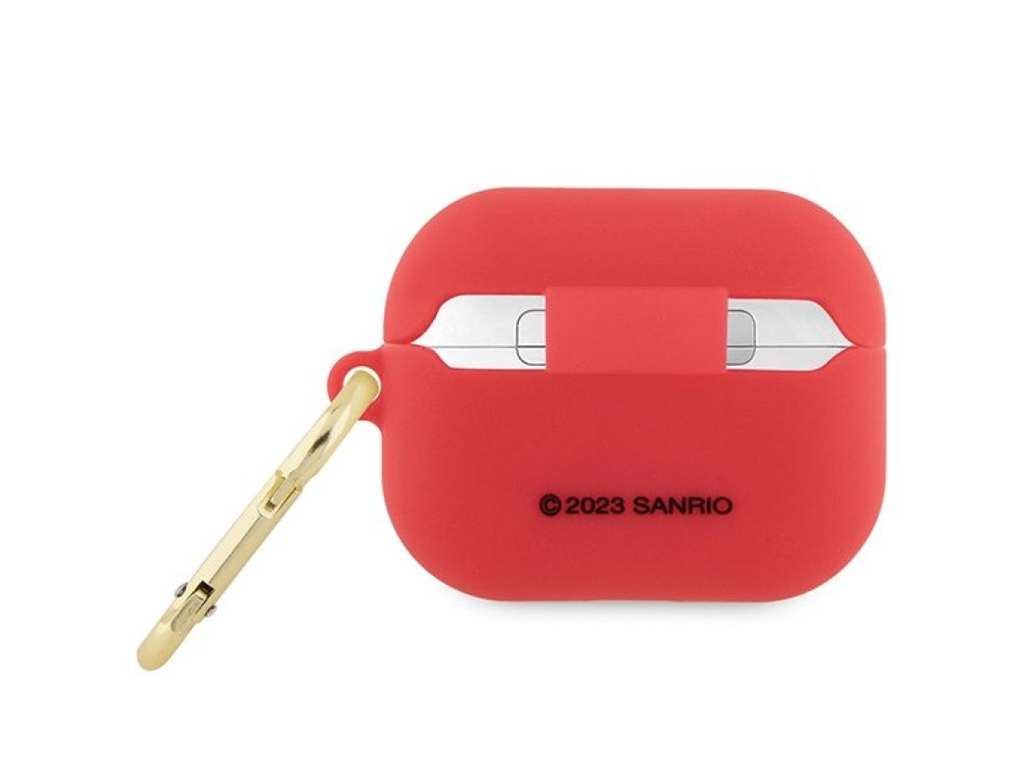 Funda de silicona 3D con cabeza de Hello Kitty para AirPods Pro - fucsia