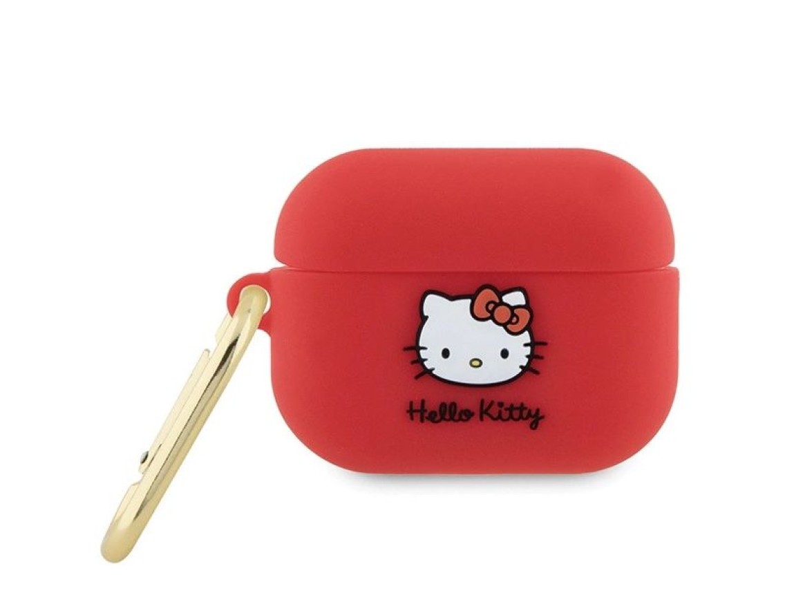 Hello Kitty Silicone 3D Kitty Head case for AirPods Pro 2 (2022/2023) - fuchsia