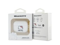 Capa de silicone 3D com a cabeça da Hello Kitty para AirPods Pro - branca Capa de silicone 3D com a cabeça da Hello Kitty para AirPods Pro - branca