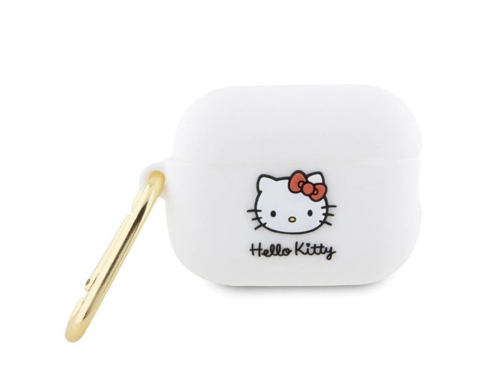 Funda de silicona 3D con cabeza de Hello Kitty para AirPods Pro 2 (2022/2023) - blanca