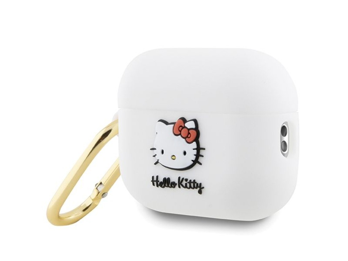 Hello Kitty Silicone 3D Kitty Head case for AirPods Pro 2 (2022/2023) - white