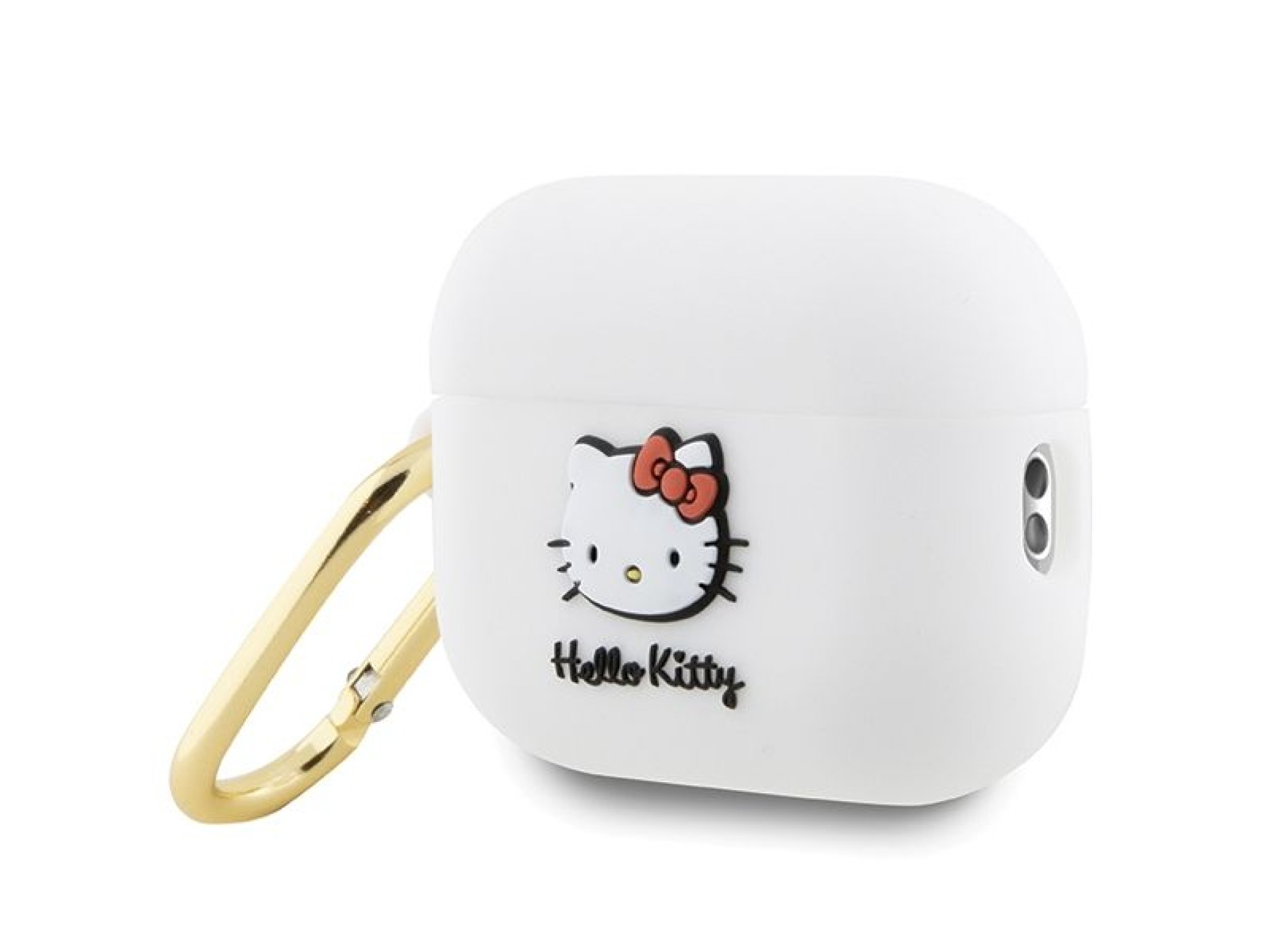 Funda de silicona 3D con cabeza de Hello Kitty para AirPods Pro 2 (2022/2023) - blanca