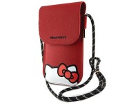 Bolsa Hello Kitty de couro com cord�o para esconder gatinhos - vermelha