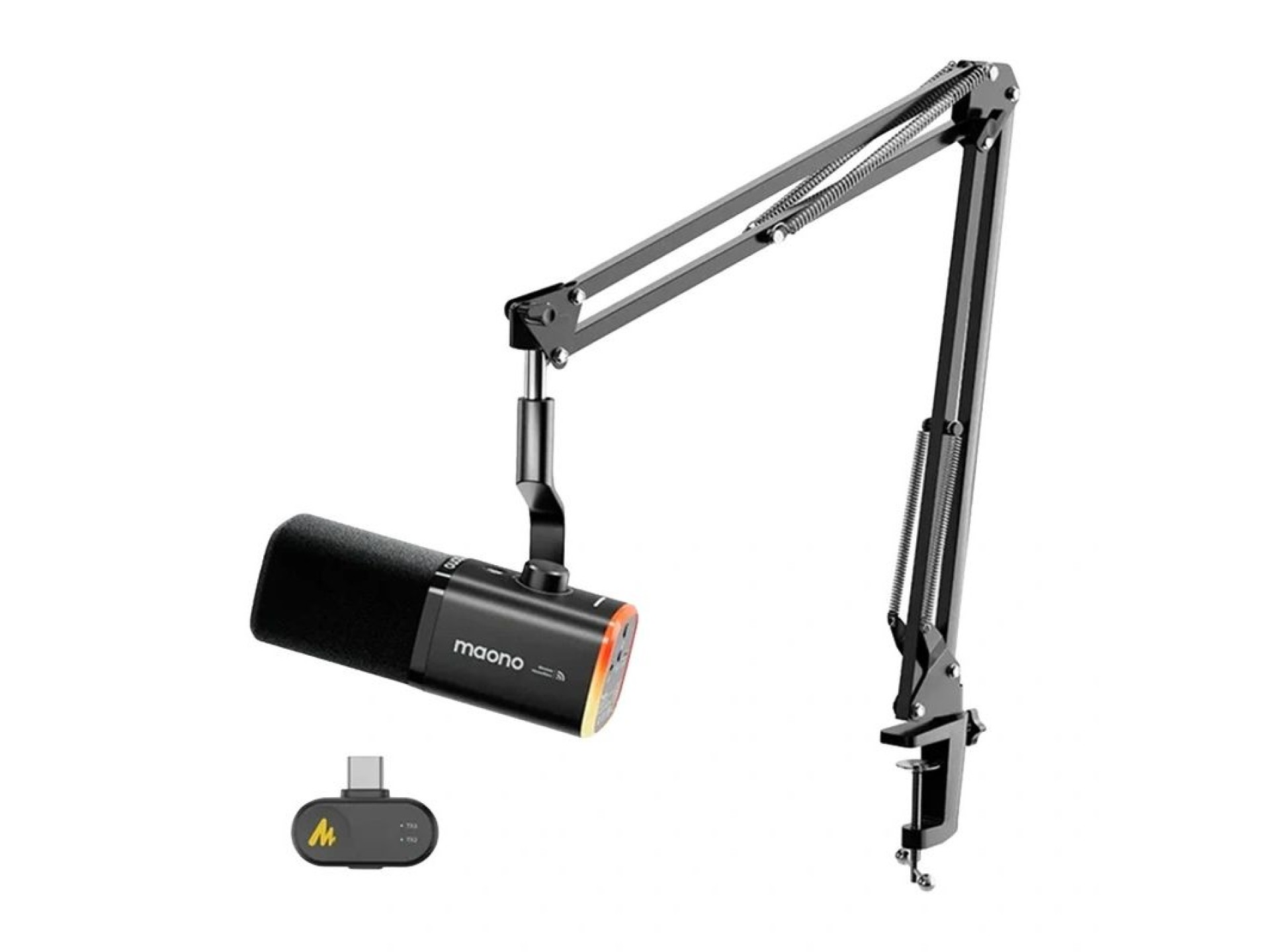 Microfone dinâmico MAONO PD100WS (preto)
