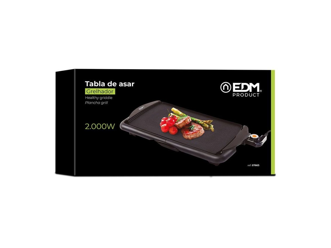 Grill plate 2000 w 645 x 300 x 85 mm