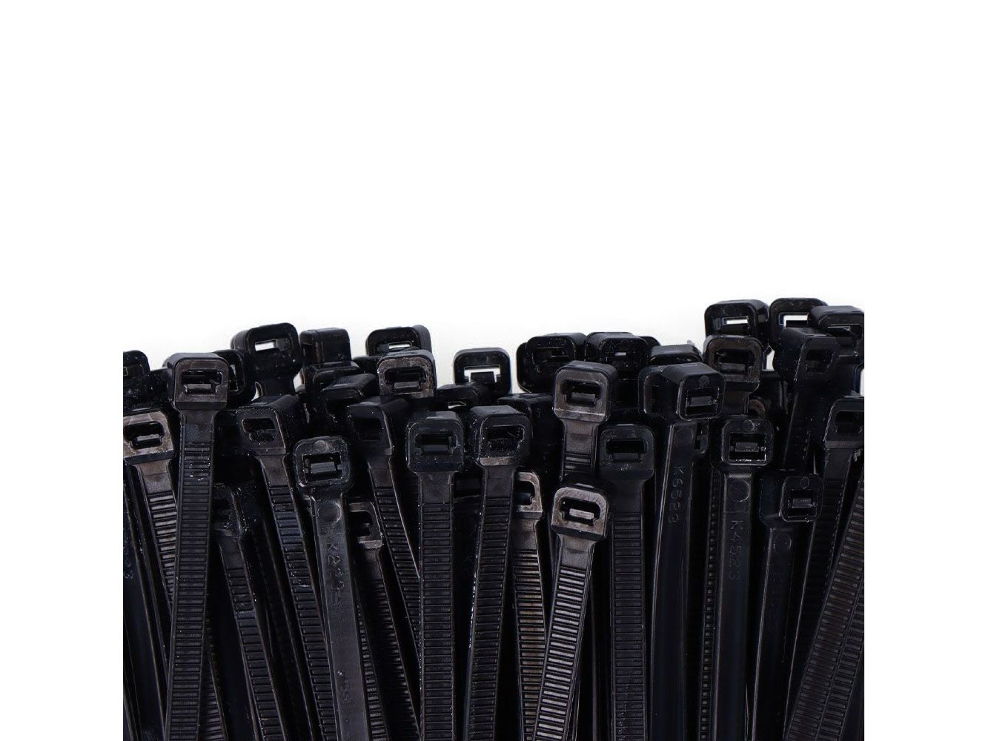 Abraçadeiras de nylon, alta qualidade, pretas, 450 x 8,0 mm, pacote, 100 un