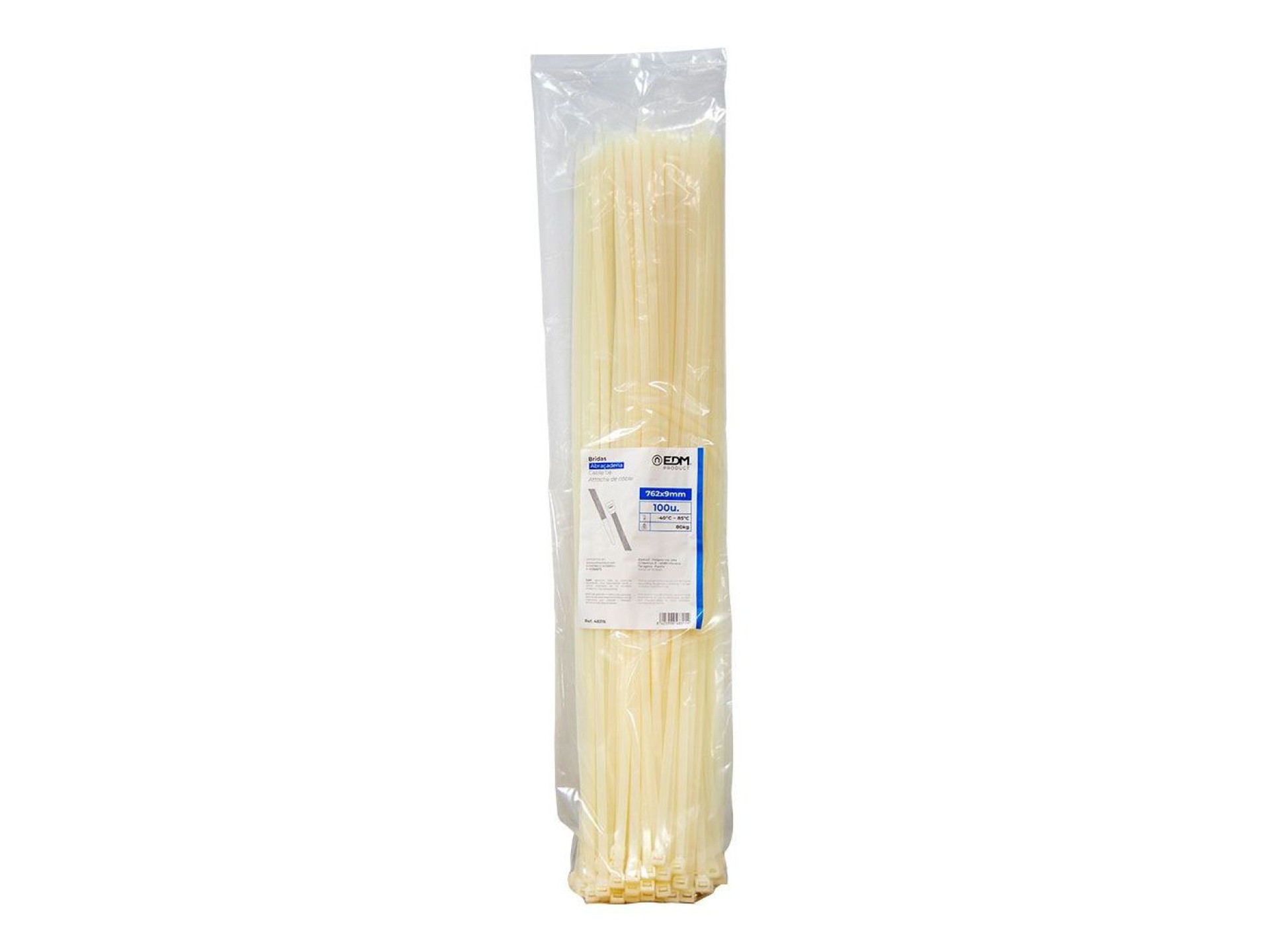 Abraçadeiras de nylon de alta qualidade, cor natural, 1030 x 12,7 mm, pacote, 100 un