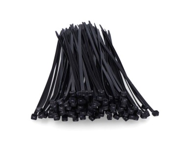 Abra�adeiras de nylon de alta qualidade, pretas, 550 x 8,0 mm, pacote, 100 un