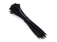 Abra�adeiras de nylon de alta qualidade, pretas, 550 x 8,0 mm, pacote, 100 un