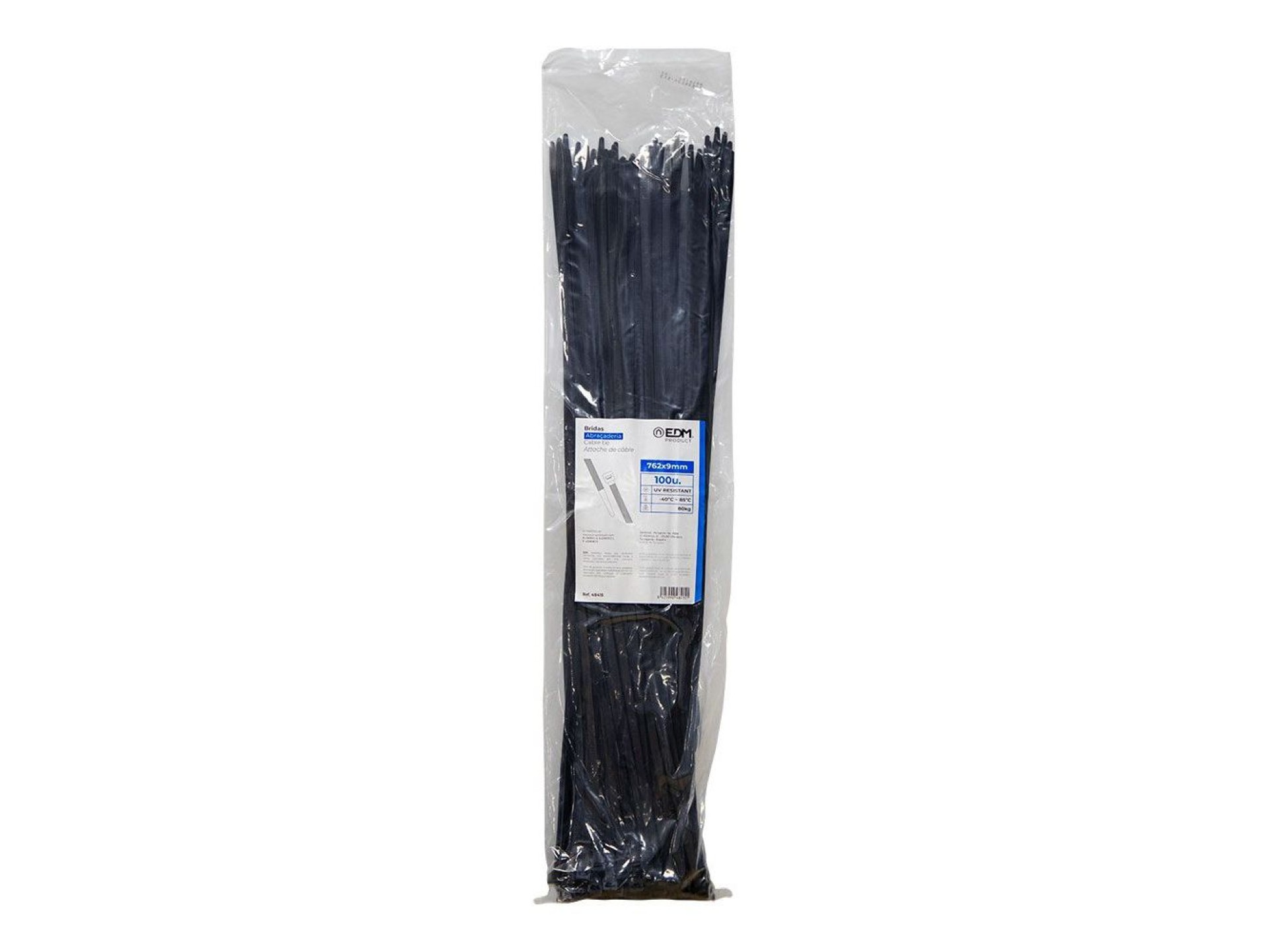 Abraçadeiras de nylon de alta qualidade, pretas, 1030 x 12,7 mm, pacote, 100 un