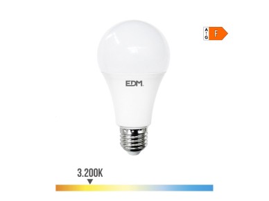 L�mpada standard led e27 24w 2600lm 3000k luz quente �7x13,6cm edm