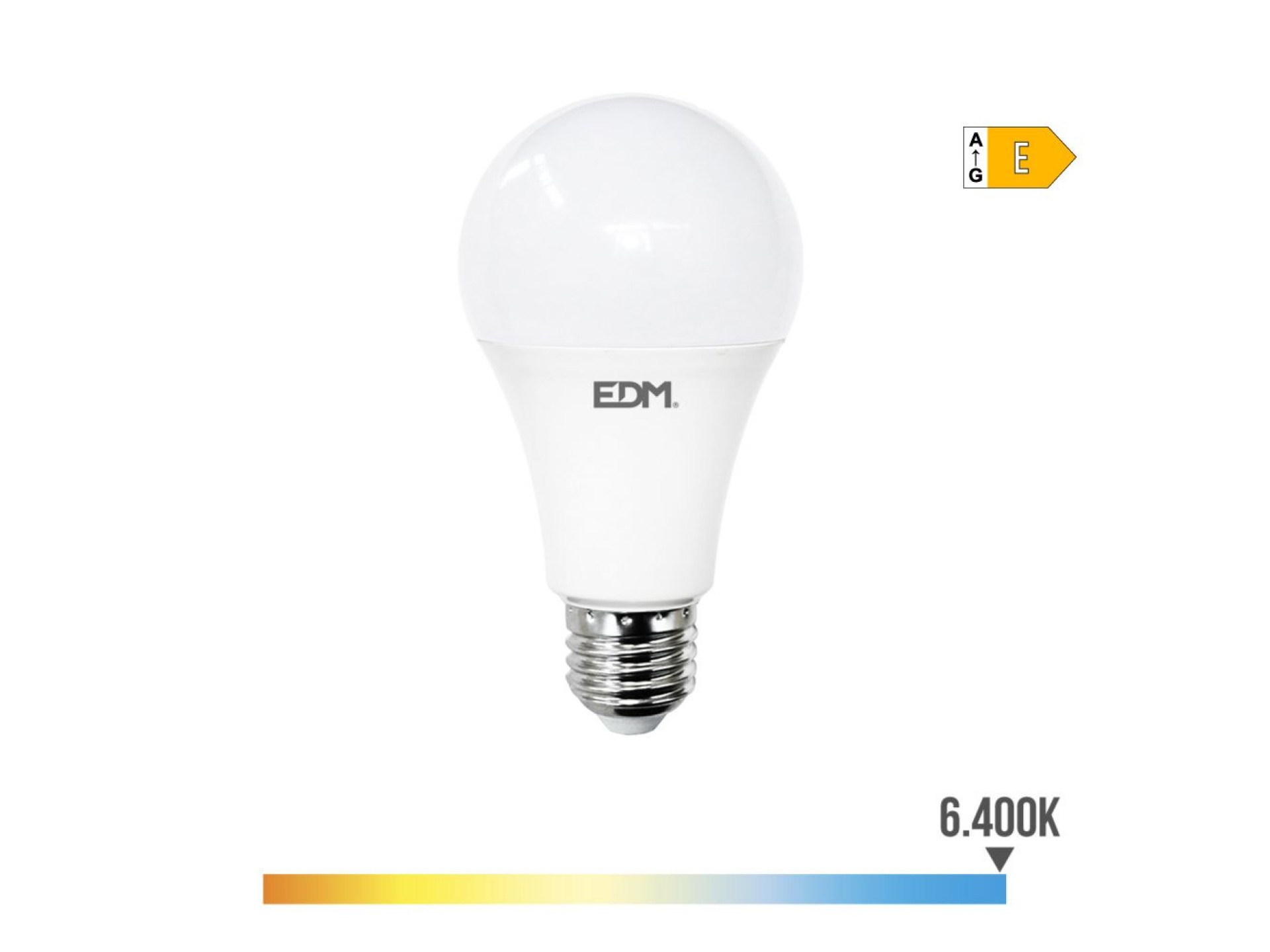 Bombilla standard led e27 24 w 2700 lm 6400 k luz fria ø7 x 13,6 cm