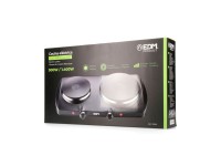 Black electric cooker 1400w 2 fire ce/a13 edm Black electric cooker 1400w 2 fire ce/a13 edm