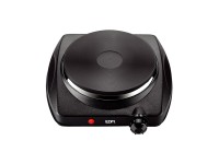 Black electric cooker 1400w 1 fire ce/a13 edm