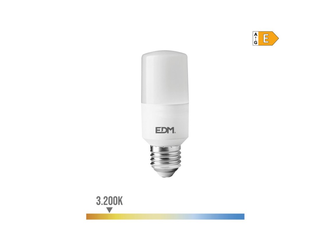Led tubular bulb e27 10w 1100lm 3200k warm light �4x10,7cm edm